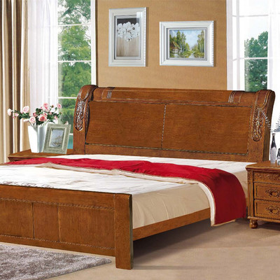 【厂家直销 实木床双人床1.8米 橡木床】价格,厂家,图片,床类,南康天一家具厂-